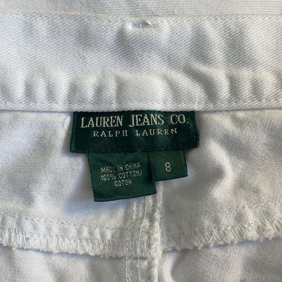 White Floral Lauren Ralph Lauren Jeans Size 8 - Picture 7 of 11